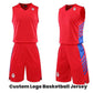 Custom Basketball Uniforms & Jerseys in Red