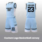 Customized Sky Blue Youth Basketball Jerseys and Uniforms