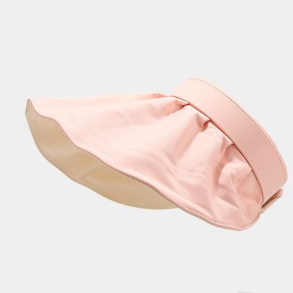 Fashion Sunscreen Shell Hats Double-Sided Sunshade Outdoor Vacation Beach Solid Color Women Wholesale Hats