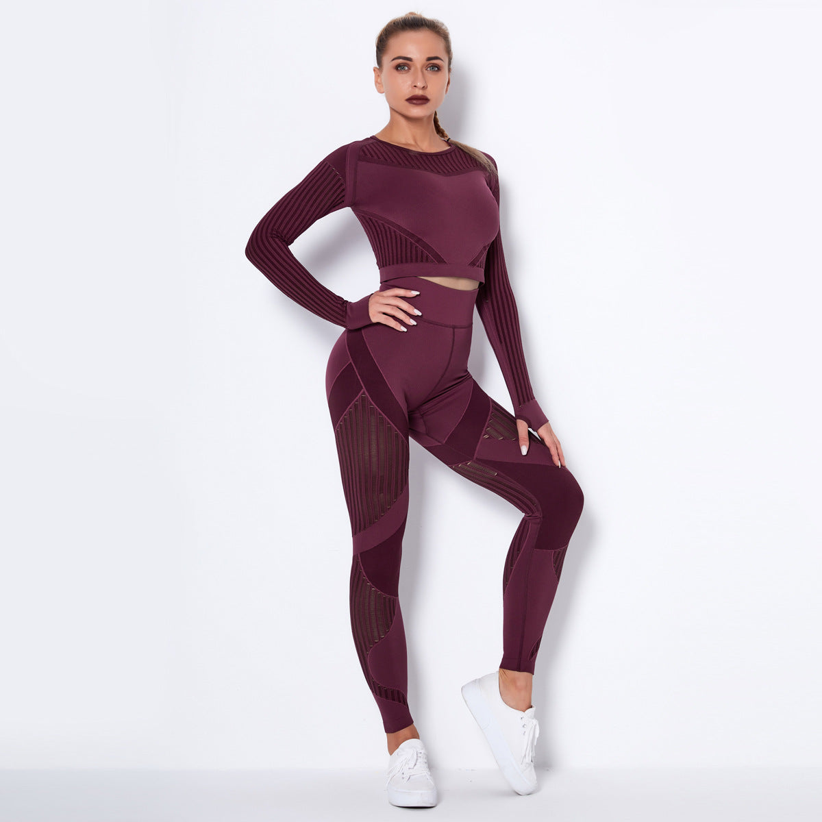 Hollow-Out Sexy Seamless Workout Set
