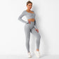 Long Sleeve Seamless Workout Set