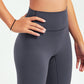 Renewable Recycled Fabric High-Impact Support Nude Yoga Pants