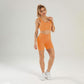 Ribbed Style Seamless Fitness Shorts Set sportfit workout activewear yoga wear wholesale manufacturer