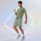 Men Skiny Fabric Quick Dry Fitness Shorts