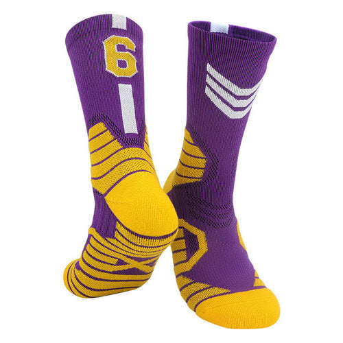 Professional Basketball Socks with Number