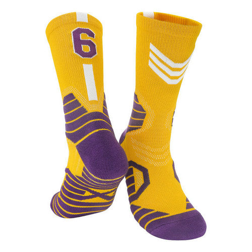 Professional Basketball Socks with Number