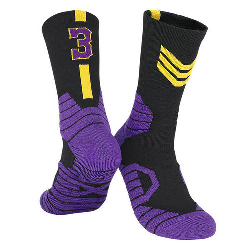 Professional Basketball Socks with Number