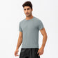 Quick Dry Mesh Fabric High Elastic Mens Active Wear T-Shirt