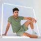 Quick Dry Mesh Fabric High Elastic Mens Active Wear T-Shirt
