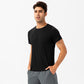 Quick Dry Mesh Fabric High Elastic Mens Active Wear T-Shirt